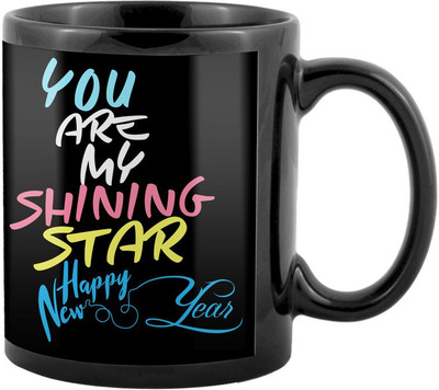 

SKY TRENDS New Year & Christmas Gift For Boyfriend Girlfriend Husband Wife Design COD020 Ceramic Mug(325 ml), Multicolor