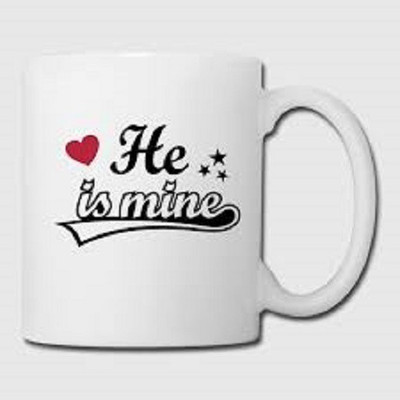 

PIXART He is Mine Ceramic Mug(250 ml), White
