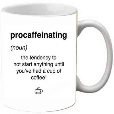 

Maison N Mode Procaffeinating Coffee Ceramic Mug(330 ml), Multicolor