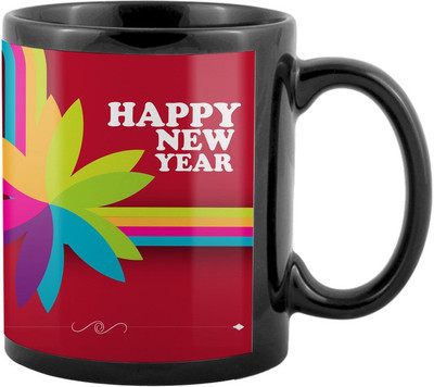 

SKY TRENDS New Year & Christmas Gift For Boyfriend Girlfriend Husband Wife Design COD018 Ceramic Mug(325 ml), Multicolor