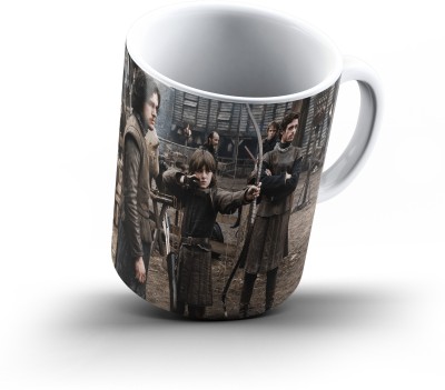 

Ucard Starks Game Of Thrones863 Bone China, Ceramic, Porcelain Mug(325 ml), Multicolor