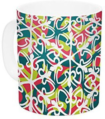 

Kess InHouse InHouse Miranda Mol Cool Yule Ceramic Coffee, 11 oz, Multicolor Ceramic Mug(60 ml)