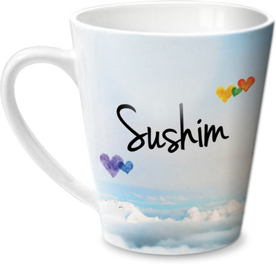 

Hot Muggs Simply Love You Sushim Conical Ceramic Mug(350 ml)