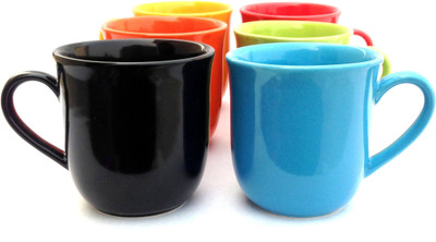 

KV ENTERPRISES1 J1988 Ceramic Mug(180 ml, Pack of 6)