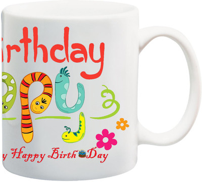 

ME&YOU Happy Birthday Gift for Kidz Ceramic Mug(350 ml)