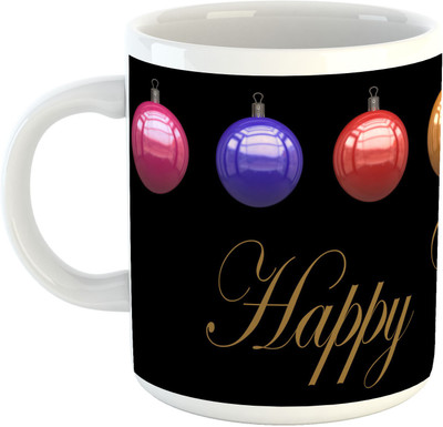 

Deeher Gifts Merry Christmas Design44 Ceramic Mug(330 ml), Multicolor