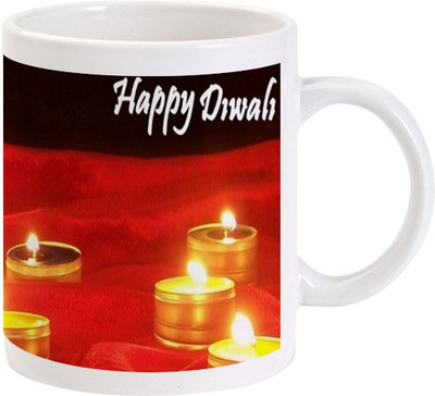 

Lolprint 66 Diwali Ceramic Mug(325 ml)