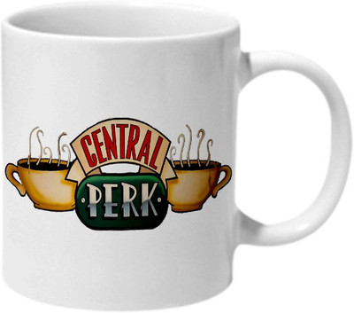

Mooch Wale Central Perk Ceramic Mug(325 ml), Multicolor
