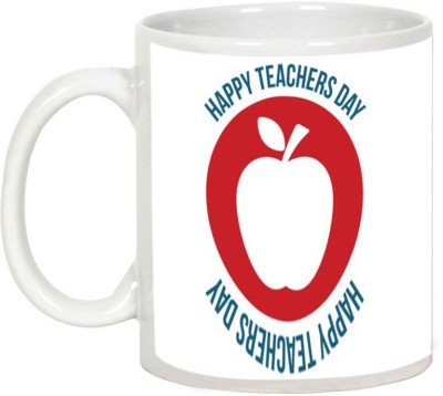 

AllUPrints Celebrate Teachers Day Ceramic Mug(325 ml), White