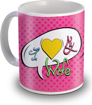 

SKY TRENDS I Love My Wife Gifts For Valentine's Ceramic Mug(350 ml), White
