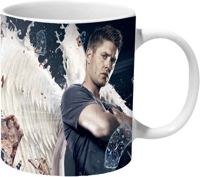 

Mooch Wale Supernatural Dean Winchester Wings Ceramic Mug(325 ml), Multicolor