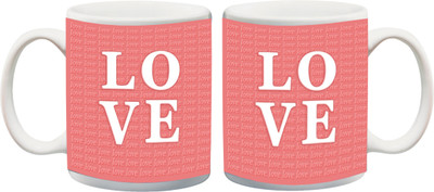 

Posterboy Love Ceramic Mug(350 ml), Multicolor