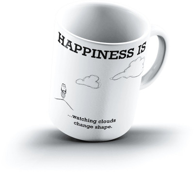 

Ucard Happiness Is1567 Bone China, Ceramic, Porcelain Mug(325 ml)