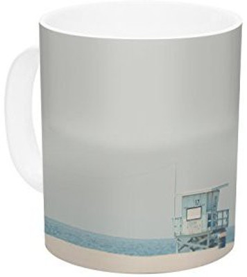 

Kess InHouse InHouse Laura Evans Tower 17 Coastal Ceramic Coffee, 11 oz, Multicolor Ceramic Mug(60 ml)