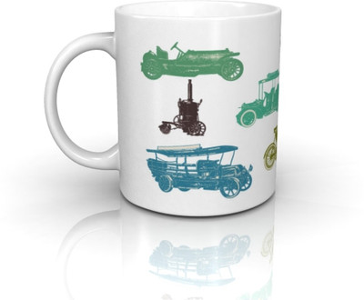 

Seven Rays Vintage Cars Ceramic Mug(350 ml)