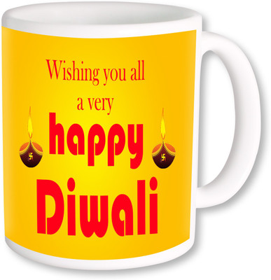 

PhotogiftsIndia Happy Diwali 037 Ceramic Mug(325 ml), Multicolor