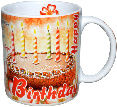

Amazecart Milk, 300ml, with Birthday wishes Ceramic Mug(300 ml), Multicolor