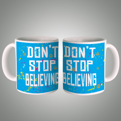 44% OFF on Posterboy Don't Stop Believing Ceramic Coffee Mug(350 ml)