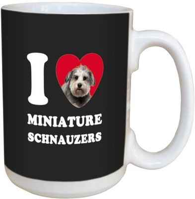 

Tree Free Free Greetings LM45089 I Heart Miniature Schnauzers Ceramic with Full-Sized Handle, 15-Ounce, Grey Ceramic Mug(60 ml), Multicolor