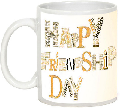 

AllUPrints Friendship Day Gifts - Creative Art Shown Friendship Day Ceramic Mug(325 ml), White