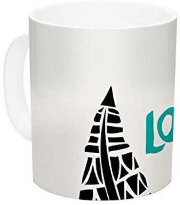 

Kess InHouse InHouse Pom Graphic Design United Love Black Tribal Ceramic Coffee, 11 oz, Multicolor Ceramic Mug(60 ml)