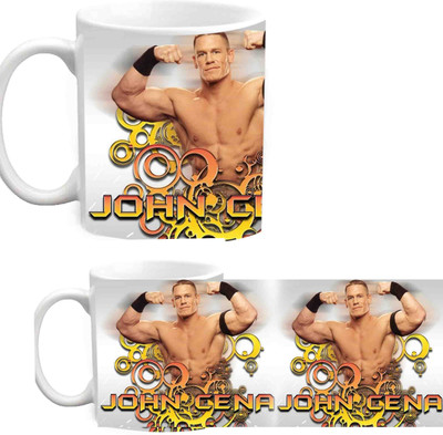 

Raj Laxmi John Cena White Ceramic Mug(350 ml)