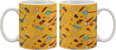 

Artifa Artistic Tools And Food Porcelain, Ceramic Mug(350 ml), Multicolor