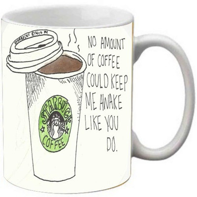 

Maison N Mode No Amount Of Coffee Coffee Ceramic Mug(330 ml), Multicolor