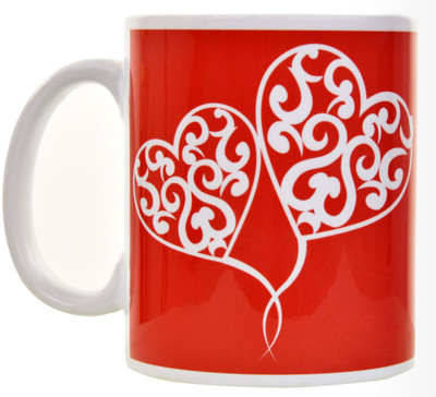 

Halowishes Love & Heart Quote Ceramic Mug(325 ml), Multicolor