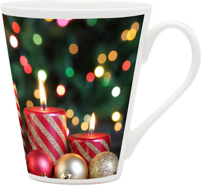 

Homesogood Christmas Candles Ceramic Mug(355 ml)