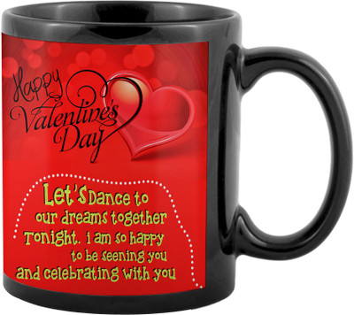

SKY TRENDS Valentine Gifts For Special Girlfriend,Boyfriend,Wife,Husband,design 67 Ceramic Mug(325 ml), Black