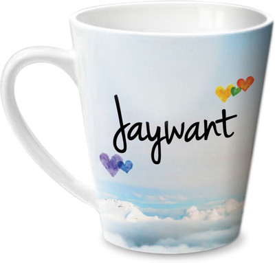 

Hot Muggs Simply Love You Jaywant Conical Ceramic Mug(350 ml)