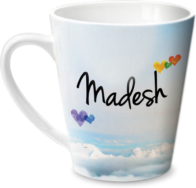 

Hot Muggs Simply Love You Madesh Conical Ceramic Mug(350 ml)
