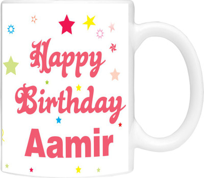 

Simbright aamir birthday Ceramic Mug(350 ml), White
