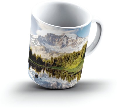 

Ucard Mystic Tarn Mount Rainier Washington2536 Bone China, Ceramic, Porcelain Mug(325 ml)