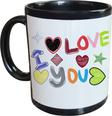 55% OFF on SajawatHomes I Love You With Heart Black Coffee Ceramic Mug(350 ml) 55% OFF on SajawatHomes I Love You With Heart Black Coffee Ceramic Mug(350 ml)