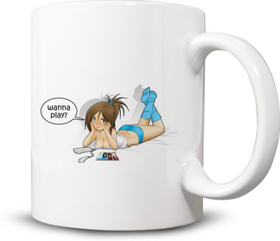 

Ackme Design Cool Girl, Cartoon Characters, Love, Coffees Ceramic Mug(325 ml), Multicolor