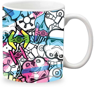 

ORKA Starwars Digital Printed Ceramic Mug(350 ml), Multicolor
