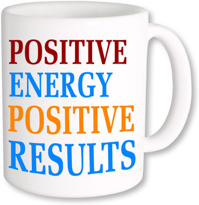 

PhotogiftsIndia Positive Energy Positive Results Ceramic Mug(325 ml), Multicolor
