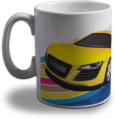 

Artifa Yellow Car Design Porcelain, Ceramic Mug(350 ml), Multicolor