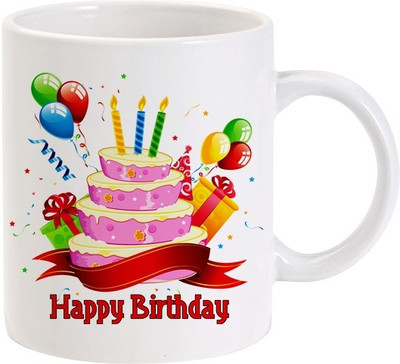 40% OFF on Lolprint Happy Birthday Cake Ceramic Coffee Mug(325 ml) 40% OFF on Lolprint Happy Birthday Cake Ceramic Coffee Mug(325 ml)