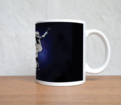60% OFF on StyBuzz Micheal Jackson Shadow Art Ceramic Coffee Mug(300 ml)