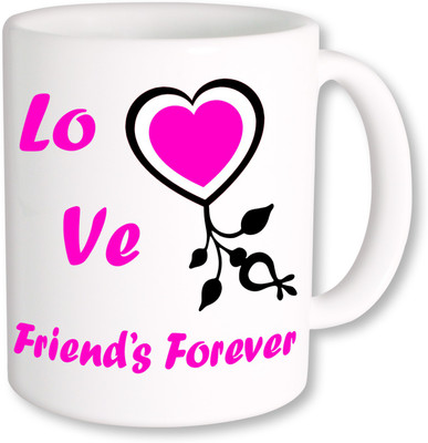 

PhotogiftsIndia Friends Forever 004 Coffee Ceramic Mug(350 ml), Multicolor