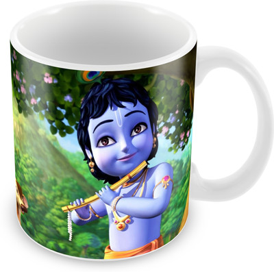 

Prinzox God Krishna Theme Ceramic Mug(325 ml)