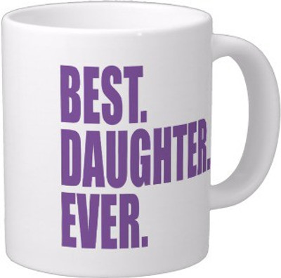 Exoctic Silver Best Quoted Coffee 00235 Ceramic Mug(300 ml), Multicolor