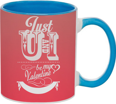 

SKY TRENDS Beautiful Special and Best Happy Valentine Gifts for Boyfriend Girlfriend Fiance Wife Husband Friends Birthday Anniversary060 Ceramic Mug(325 ml), Blue
