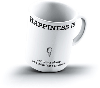 

Ucard Happiness Is1690 Bone China, Ceramic, Porcelain Mug(325 ml)