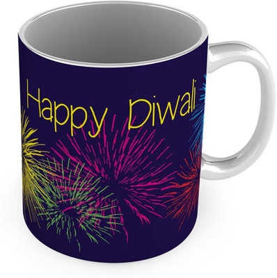 

Tradition India Printed Cute Red n Blue Delightful Coffee Pair 791 Ceramic Mug(300 ml, Pack of 2), Multicolor