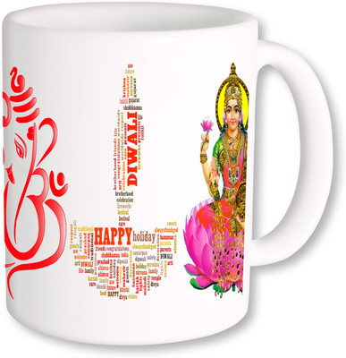 

PhotogiftsIndia Subh Diwali Ceramic Mug(325 ml), Multicolor