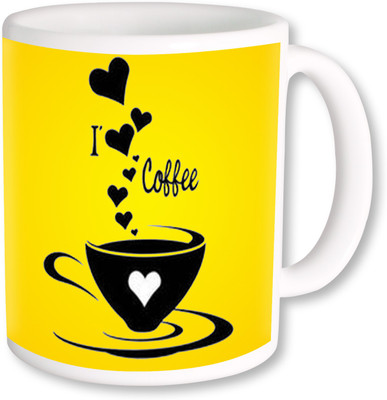 

PhotogiftsIndia I Love Coffee 03 Ceramic Mug(325 ml), Multicolor